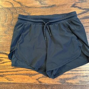 All in Motion Black Athletic Shorts with Drawstring Waist bike girls size 10-12
